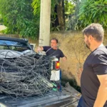 Colatina inicia força-tarefa para limpeza de fios nos postes