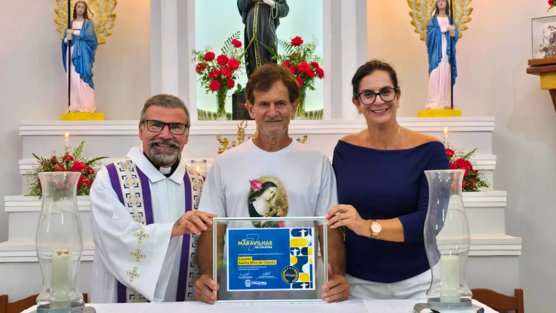 Capela Santa Rita de Cássia recebe certificado de Maravilha Histórica de Colatina