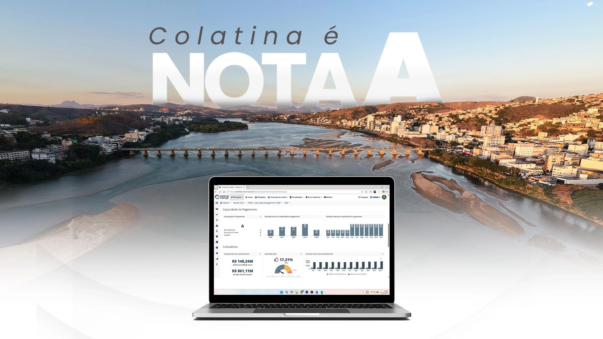 Leia mais sobre o artigo Colatina reconquista nota A no CAPAG e reforça responsabilidade fiscal