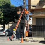 Retirada de fios continua em Colatina e já recolheu mais de uma tonelada de cabos das vias públicas