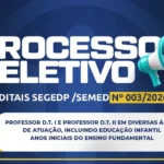 Prefeitura de Colatina prorroga inscrições de processo seletivo para contratação de professores